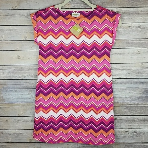 Crazy 8 Other - SOLD Crazy 8Dress Pink Orange Chevron Stripe